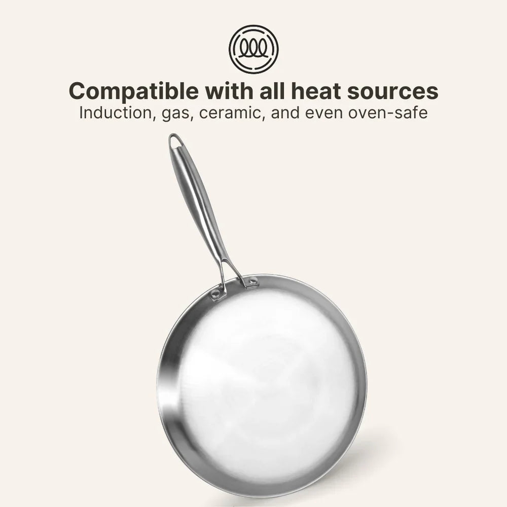 Stainless Steel Hammered Crêpe Pan Pro