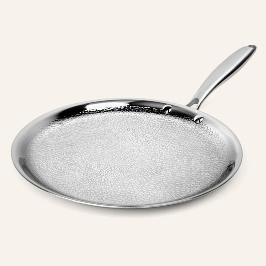 Stainless Steel Hammered Crêpe Pan Pro